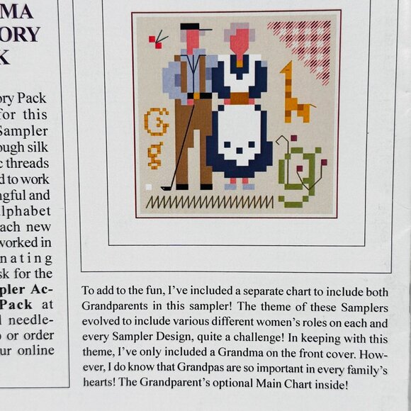 "G" Is For Grandma Alphabet Sampler Pattern & Thread Pack - Thea Dueck Victorian - Picture 9 of 10